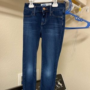 Girl Old Navy Jeans Sz 8,Ballerina24/7,Dark Blue,Adjustable Waist Inside Buttons